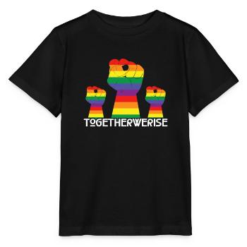 ENSEMBLE NOUS RISE! HEB VOTRE POING - DROITS DE L'HOMME - T-shirt bio MINI CREATOR Stanley/Stella Enfant - noir - Devant - Mikhail (115cm)