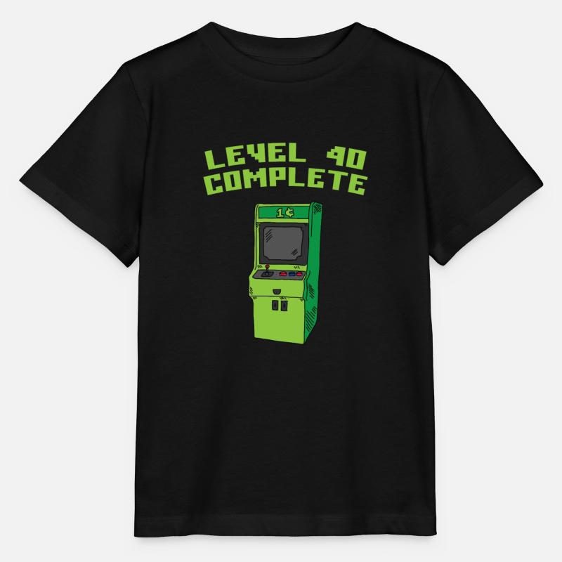 Niveau 40 complet - T-shirt bio MINI CREATOR Stanley/Stella Enfant - noir