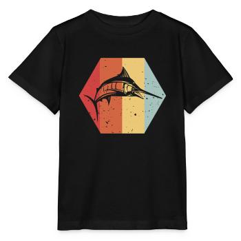 Espadon - Pêcheurs - Vintage - Couleur - T-shirt bio MINI CREATOR Stanley/Stella Enfant - noir - Devant - Mikhail (115cm)