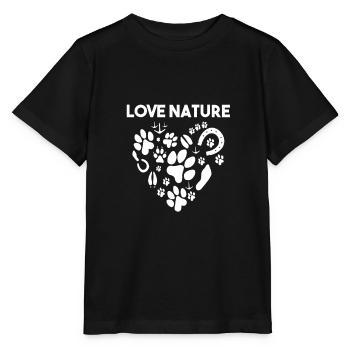 Amoureuse de la nature - T-shirt bio MINI CREATOR Stanley/Stella Enfant - noir - Devant - Mikhail (115cm)