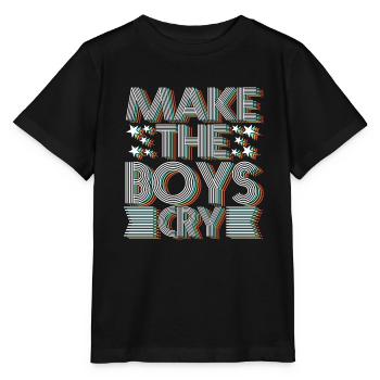 Make the Boys Cry - Stanley/Stella Kinder T-Shirt MINI CREATOR  - Schwarz - Vorne - Mikhail (115cm)