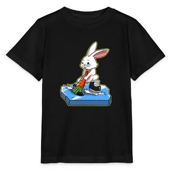 I love Hockey Ice Hockey Happy Easter Gift - Stanley/Stella MINI CREATOR Kids’ T-Shirt - black - Front - Mikhail (115cm)
