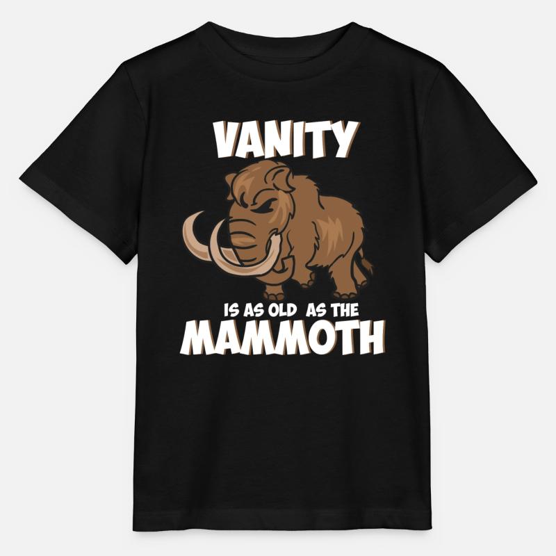 Eitelkeit ist so alt wie das Mammut - Stanley/Stella Kinder T-Shirt MINI CREATOR  - Schwarz