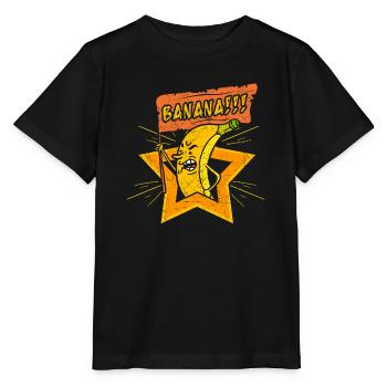 Banana - Banana Riot - Stanley/Stella MINI CREATOR Kids’ T-Shirt - black - Front - Mikhail (115cm)