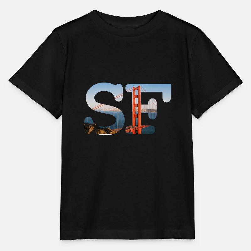 San Francisco - T-shirt bio MINI CREATOR Stanley/Stella Enfant - noir