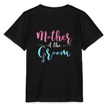 Mother of the groom wedding bachelorette mum - Stanley/Stella MINI CREATOR Kids’ T-Shirt - black - Front - Mikhail (115cm)