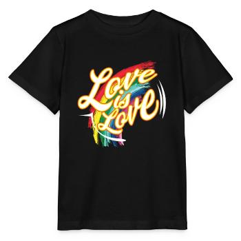 L'amour de T-shirt de CSD est amour - T-shirt bio MINI CREATOR Stanley/Stella Enfant - noir - Devant - Mikhail (115cm)