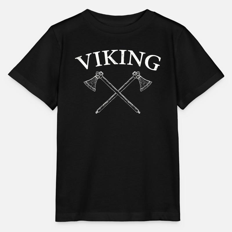 Chemise Axe Viking - T-shirt bio MINI CREATOR Stanley/Stella Enfant - noir