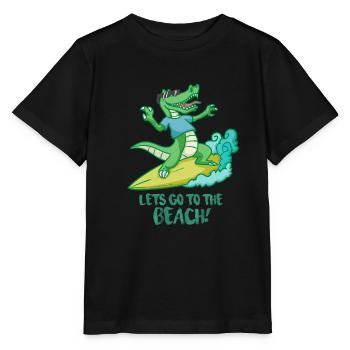 CROCKSURF - Let's go to the beach! - Stanley/Stella MINI CREATOR Kids’ T-Shirt - black - Front - Mikhail (115cm)