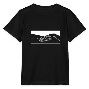 Share Pizza Michelangelo motif - Stanley/Stella MINI CREATOR Kids’ T-Shirt - black - Front - Mikhail (115cm)