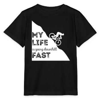 Mountain biking - mountain biking - mountain bikers - Stanley/Stella MINI CREATOR Kids’ T-Shirt - black - Front - Mikhail (115cm)