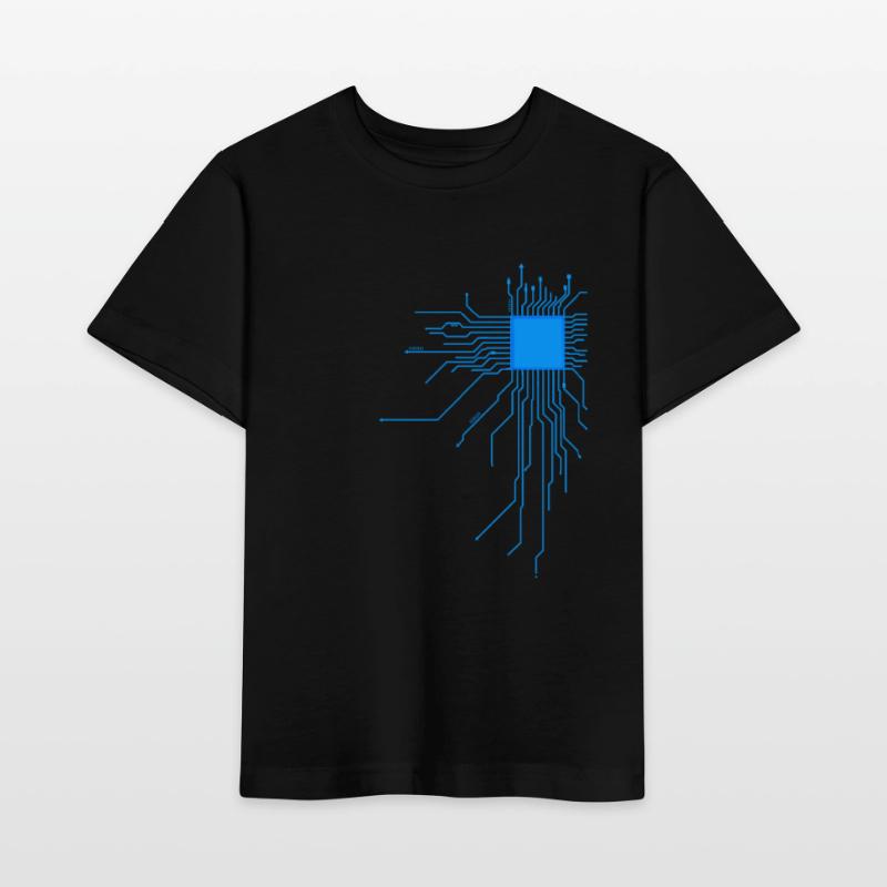 carte bleu ordinateur pc admin core cpu code nerd T-shirt bio MINI CREATOR Stanley/Stella Enfant