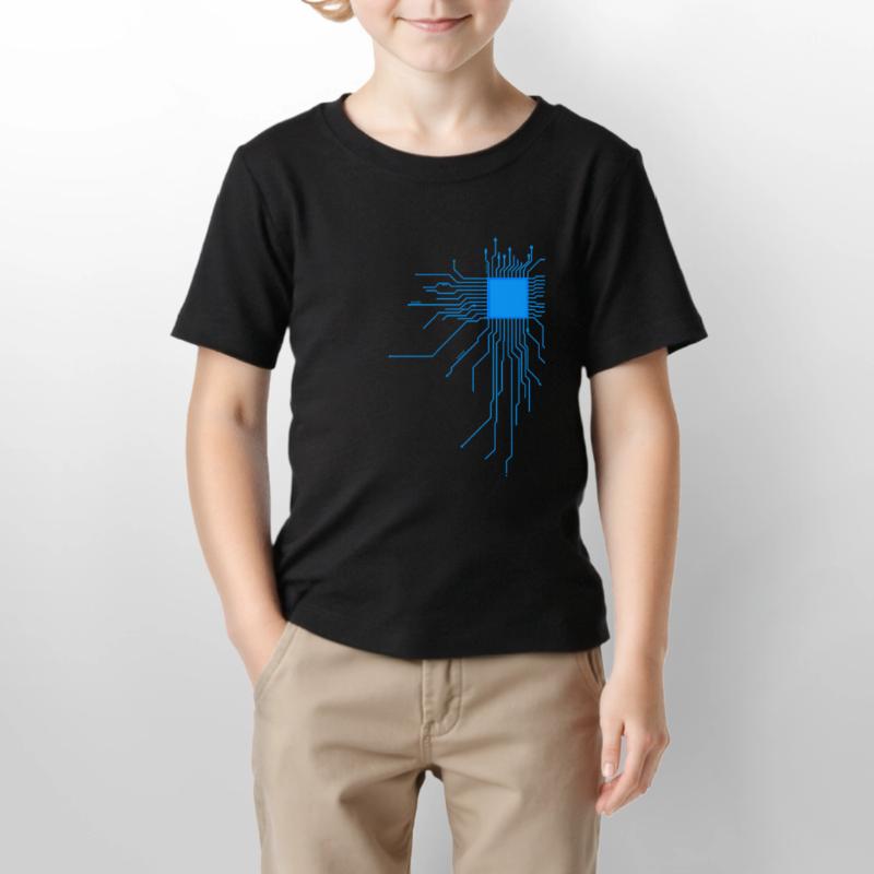 platine blau computer pc Admin Core cpu Nerd code Stanley/Stella Kinder T-Shirt MINI CREATOR 