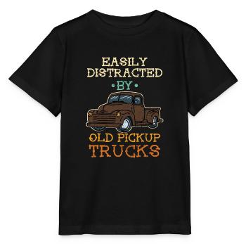 Easily Distracted By Old Pickup Trucks - Stanley/Stella MINI CREATOR Kids’ T-Shirt - black - Front - Mikhail (115cm)