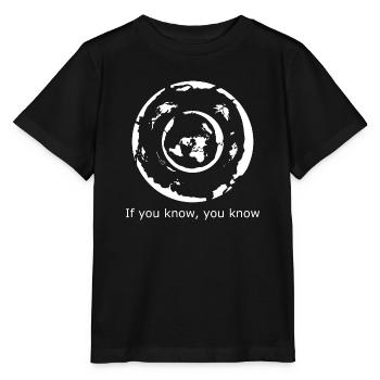 Map Earth - If you know, you know - Stanley/Stella MINI CREATOR Kids’ T-Shirt - black - Front - Mikhail (115cm)