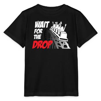 Wait For The Drop Roller Coaster - T-shirt bio MINI CREATOR Stanley/Stella Enfant - noir - Devant - Mikhail (115cm)