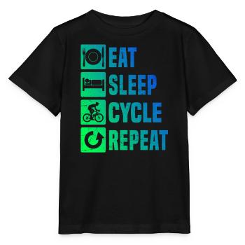 Road Cycling Road Cycling Road Cyclist Road Bike - Stanley/Stella MINI CREATOR Kids’ T-Shirt - black - Front - Mikhail (115cm)