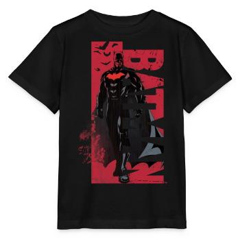 Batman Dans Un Design Rouge Cool - T-shirt bio MINI CREATOR Stanley/Stella Enfant - noir - Devant - Mikhail (115cm)