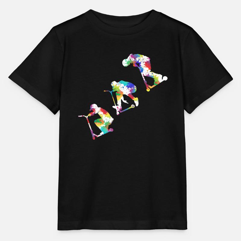 Stunt Scooter - Stanley/Stella Kinder T-Shirt MINI CREATOR  - Schwarz