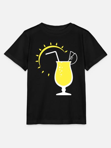 Sonnige Limonade - Stanley/Stella Kinder T-Shirt MINI CREATOR - Schwarz