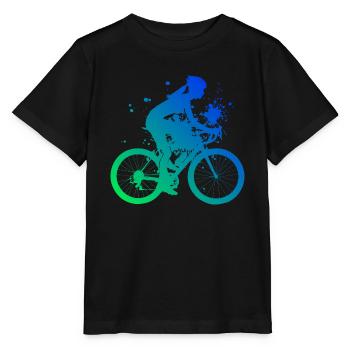 Vélo Cyclisme Vélo VTT Vélo de montagne - T-shirt bio MINI CREATOR Stanley/Stella Enfant - noir - Devant - Mikhail (115cm)