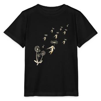 Pusteblume Löhwenzahn-Pflanze Träumen Mindfulness - T-shirt bio MINI CREATOR Stanley/Stella Enfant - noir - Devant - Mikhail (115cm)