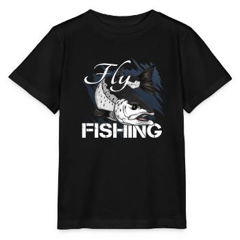 Fly fishing - trout fishing - Stanley/Stella MINI CREATOR Kids’ T-Shirt - black - Front - Mikhail (115cm)