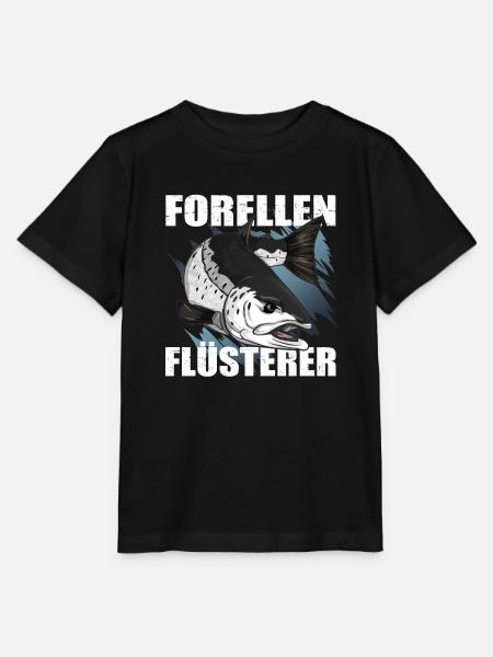 Forellen Angeln - Stanley/Stella Kinder T-Shirt MINI CREATOR  - Schwarz