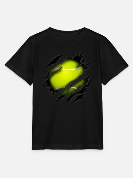 Tennis in mir - Stanley/Stella Kinder T-Shirt MINI CREATOR - Schwarz