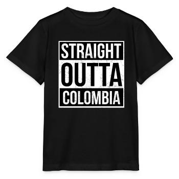Straight Outta Colombie! - T-shirt bio MINI CREATOR Stanley/Stella Enfant - noir - Devant - Mikhail (115cm)