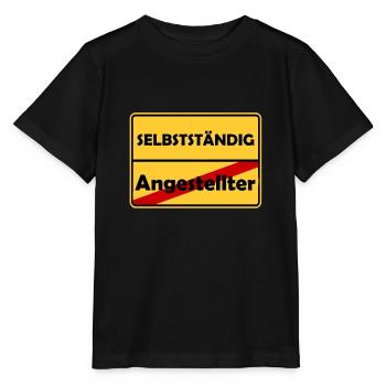 Glückwunsch zur Selbstständigkeit! - Stanley/Stella Kinder T-Shirt MINI CREATOR  - Schwarz - Vorne - Mikhail (115cm)