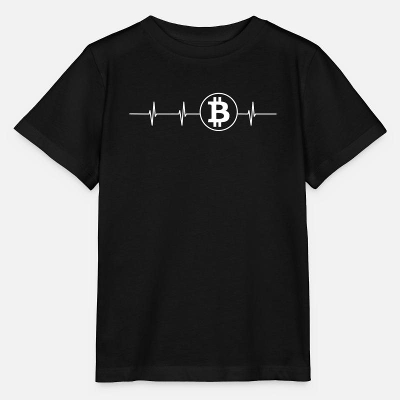 rythme cardiaque Bitcoin - T-shirt bio MINI CREATOR Stanley/Stella Enfant - noir
