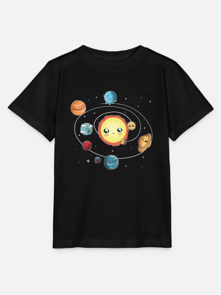 das Sonnensystem - Stanley/Stella Kinder T-Shirt MINI CREATOR  - Schwarz