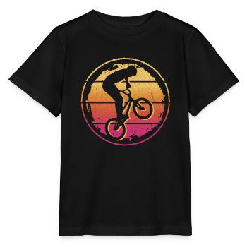 BMX Fahrer Freestyle Fahrrad BMX - Stanley/Stella Kinder T-Shirt MINI CREATOR  - Schwarz - Vorne - Mikhail (115cm)
