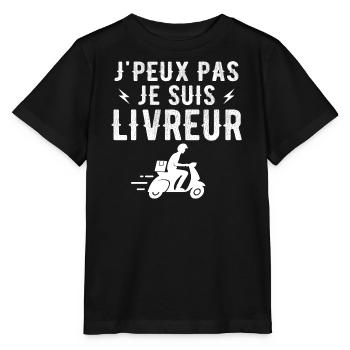 I can't I'm a delivery person - Stanley/Stella MINI CREATOR Kids’ T-Shirt - black - Front - Mikhail (115cm)