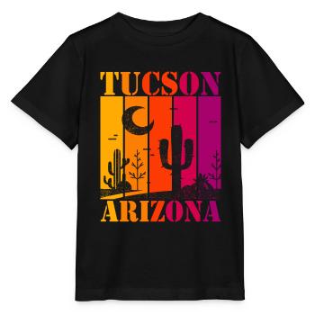 Tucson, Arizona - T-shirt bio MINI CREATOR Stanley/Stella Enfant - noir - Devant - Mikhail (115cm)