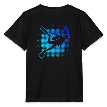 Diver Scuba Diver Scuba Taucher Scuba Tauchen - Stanley/Stella Kinder T-Shirt MINI CREATOR  - Schwarz - Vorne - Mikhail (115cm)