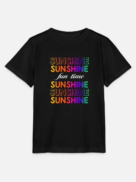 Sunshine - Stanley/Stella Kinder T-Shirt MINI CREATOR - Schwarz
