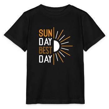 Dimanche Meilleur Jour - T-shirt bio MINI CREATOR Stanley/Stella Enfant - noir - Devant - Mikhail (115cm)