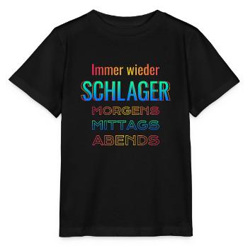 Schlager encore et encore - T-shirt bio MINI CREATOR Stanley/Stella Enfant - noir - Devant - Mikhail (115cm)