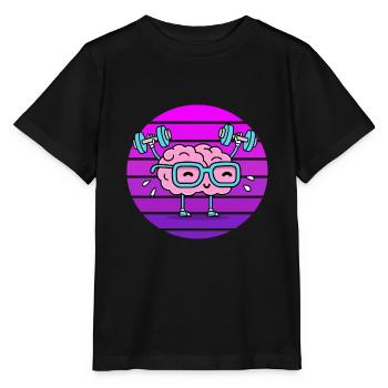 Gehirn Sonnenuntergang Training Gehirn - Stanley/Stella Kinder T-Shirt MINI CREATOR  - Schwarz - Vorne - Mikhail (115cm)