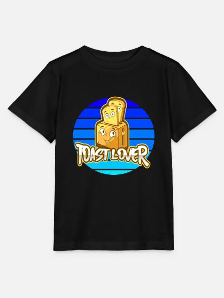 Toast Lover - Stanley/Stella Kinder T-Shirt MINI CREATOR - Schwarz
