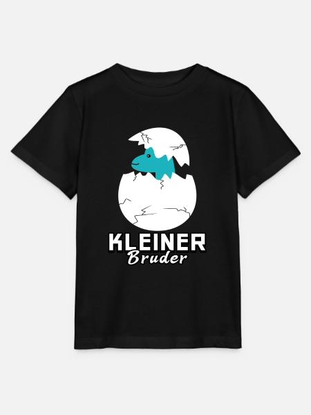 Kleiner Bruder Dinosaurier - Stanley/Stella Kinder T-Shirt MINI CREATOR  - Schwarz