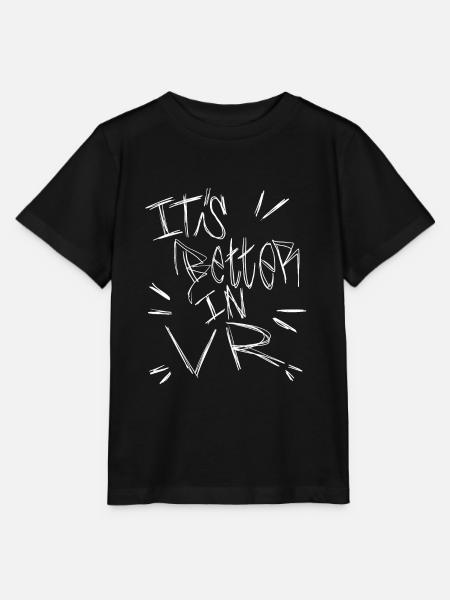 It's Better In VR - Stanley/Stella Kinder T-Shirt MINI CREATOR  - Schwarz