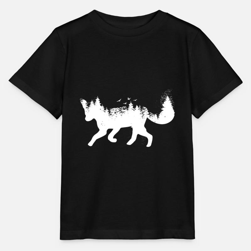 Renard - T-shirt bio MINI CREATOR Stanley/Stella Enfant - noir