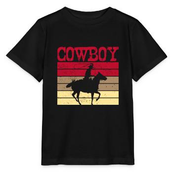 cowboy - Stanley/Stella MINI CREATOR Kids’ T-Shirt - black - Front - Mikhail (115cm)