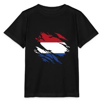Pays-Bas Pavillon - T-shirt bio MINI CREATOR Stanley/Stella Enfant - noir - Devant - Mikhail (115cm)