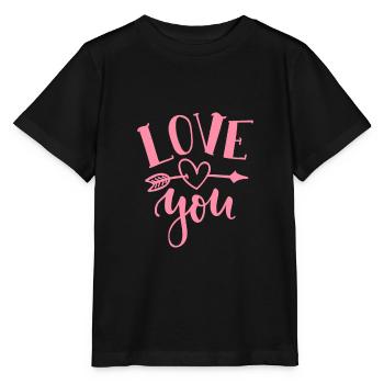 Ich liebe Dich - Stanley/Stella Kinder T-Shirt MINI CREATOR  - Schwarz - Vorne - Mikhail (115cm)