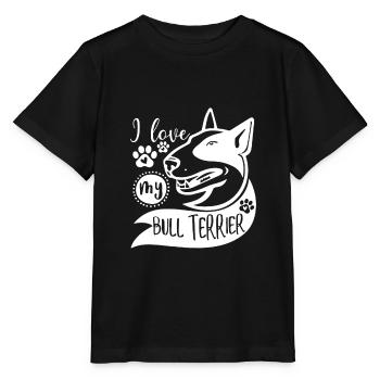 Bull terrier - T-shirt bio MINI CREATOR Stanley/Stella Enfant - noir - Devant - Mikhail (115cm)