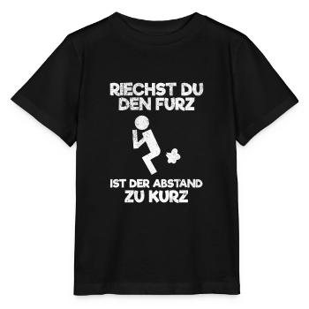 Riechst Du Den Furz Ist Der Abstand Zu Kurz - Stanley/Stella Kinder T-Shirt MINI CREATOR  - Schwarz - Vorne - Mikhail (115cm)
